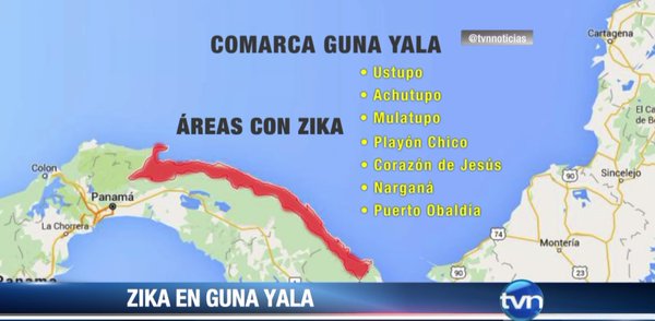 tvnnoticias's tweet photo. #ZikaPanamá: Áreas donde hay Virus Zika en la Comarca Guna Yala ¿Qué medidas tomar? https://t.co/0i0EESCsCy