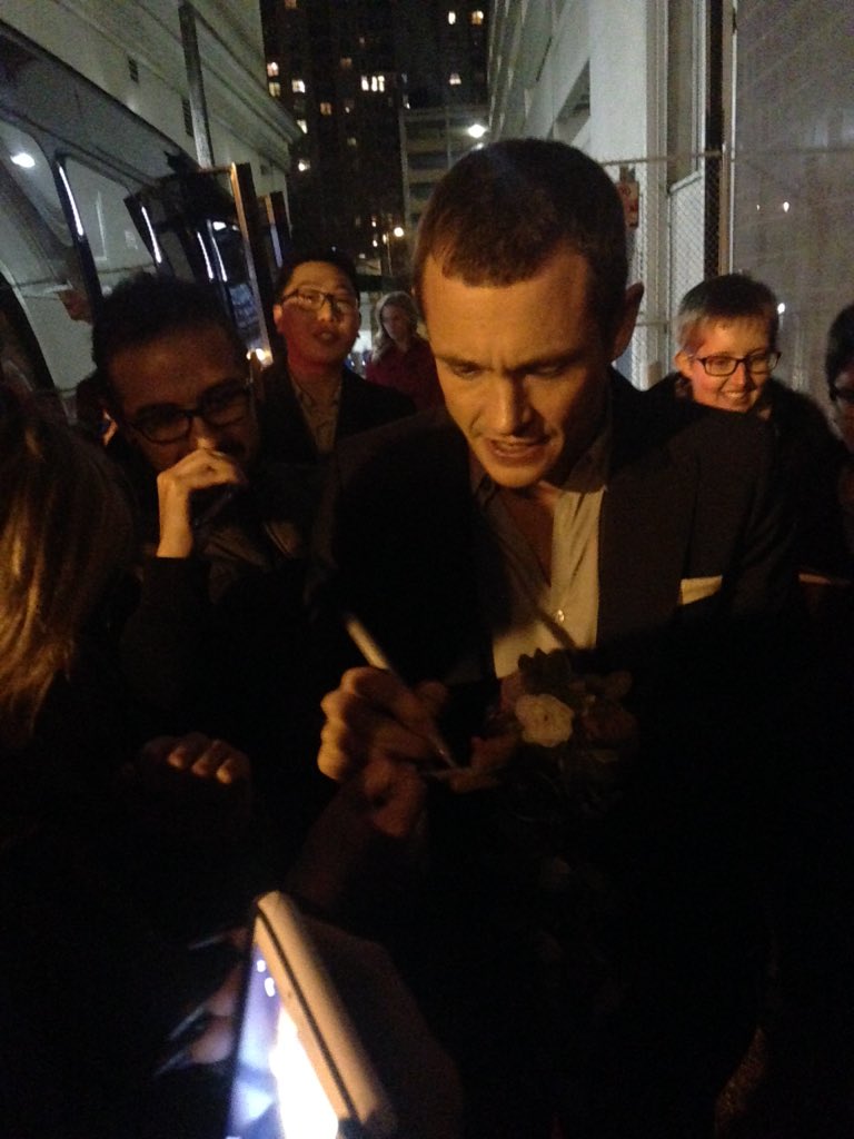 SmallestLecter's tweet image. A picture of Hugh Signing my ticket
