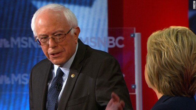 cnnbrk's tweet photo. Sanders: The business model of Wall Street is fraud. Follow along: https://t.co/o8EuvbR9iW. #DemDebate https://t.co/Tn7Dzngu7f