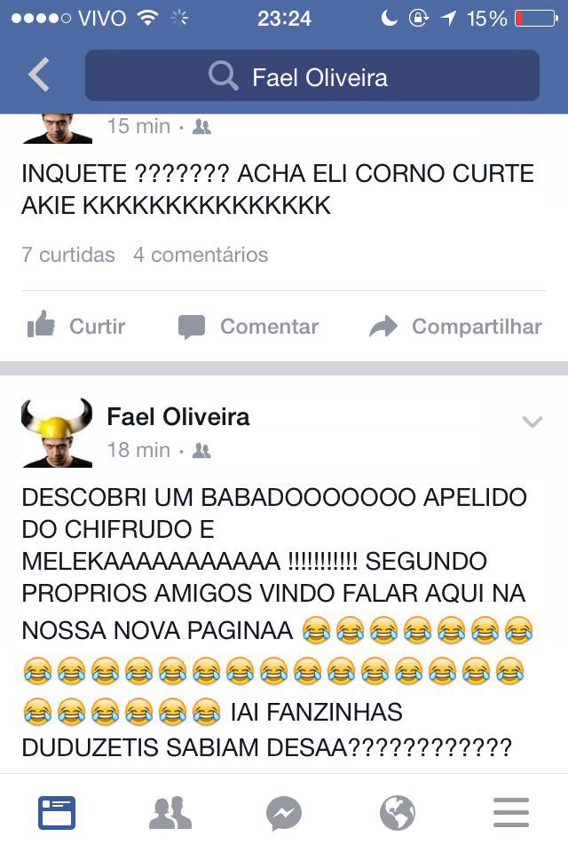 FaelSemlimites's tweet photo. @JGraziadio84 Meu face face ta hackeadoooo !! 😭😭😭😭😭😭😭😭😭😭 https://t.co/rAgqIKWoO3