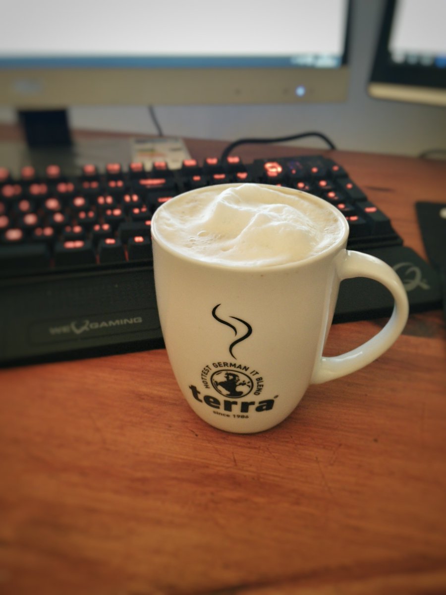CraigHume_'s tweet photo. This morning's coffee is sponsored by @TerraComputerUK Thanks guys! #CaffeineKickstart https://t.co/ZOk9MXPYP5