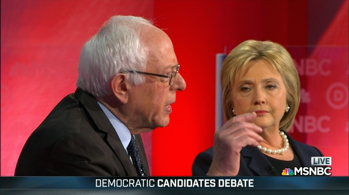 Mrs_Coder's tweet photo. RT @thehill: Sanders: I'm the most electable candidate https://t.co/BNsFpCmzaJ #DemDebate https://t.co/coN3vbcN4R #g3us