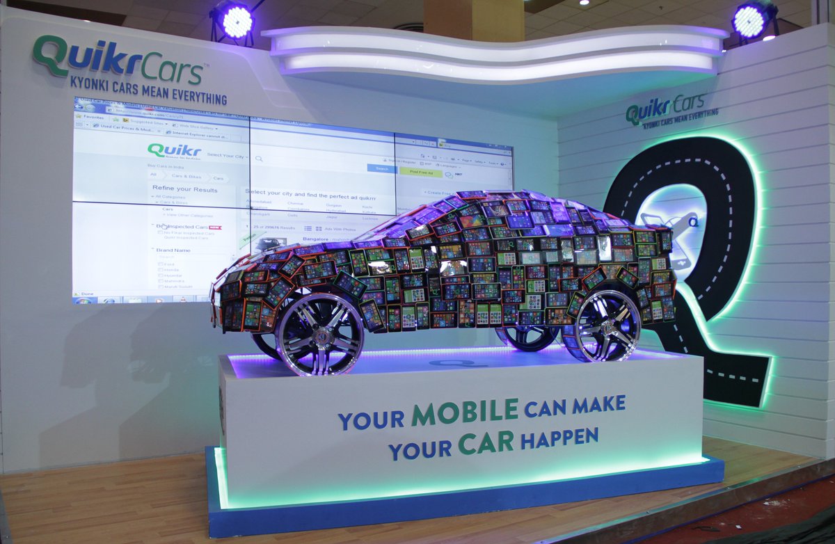 Quikr's tweet photo. Your #mobile can make your next #car happen! Check out the sleek #MobileCar at the @QuikrCars stall #AutoExpo2016 https://t.co/rRRLIJIxzb