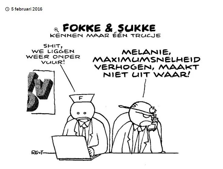 Het regeringsbeleid in één cartoon