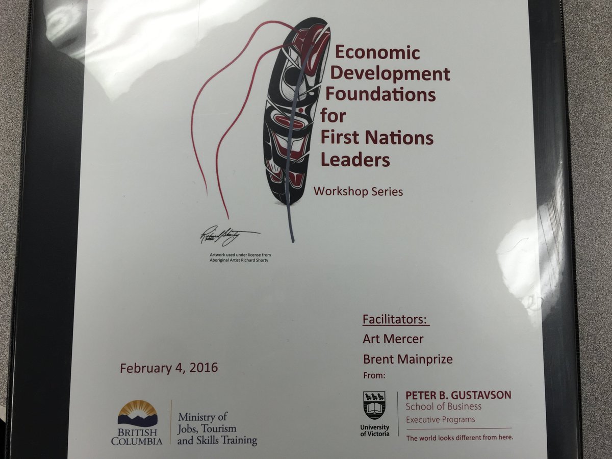 Enjoyed learning with Leaders of Treaty 8 Nations in Fort. St. John with colleague Art Mercer from <a href="/GustavsonUVic/">UVic Gustavson School of Business</a>
