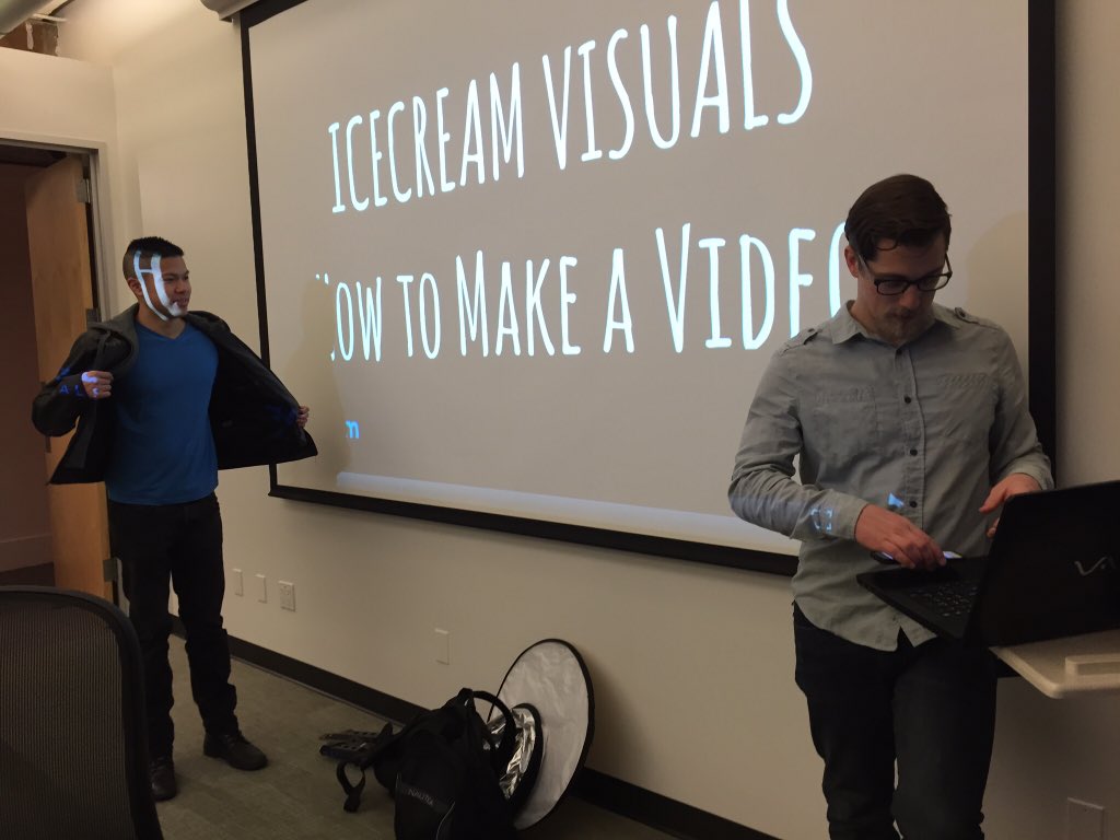 icecreamvisuals's tweet photo. Presenting @galvanize in seattle !thank you for having us! #video #production #seattle #startup https://t.co/mWrISiDlVl