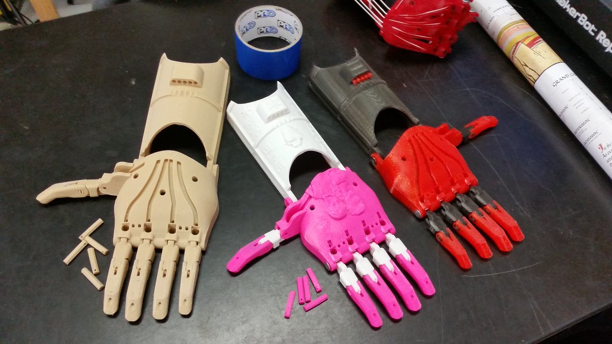 dotsciguy's tweet photo. Students lending a hand to kids across the Atlantic.  #eNable @SFSDSchools #edtech #servicelearning #3DPrinting https://t.co/bPhMFz7PMF