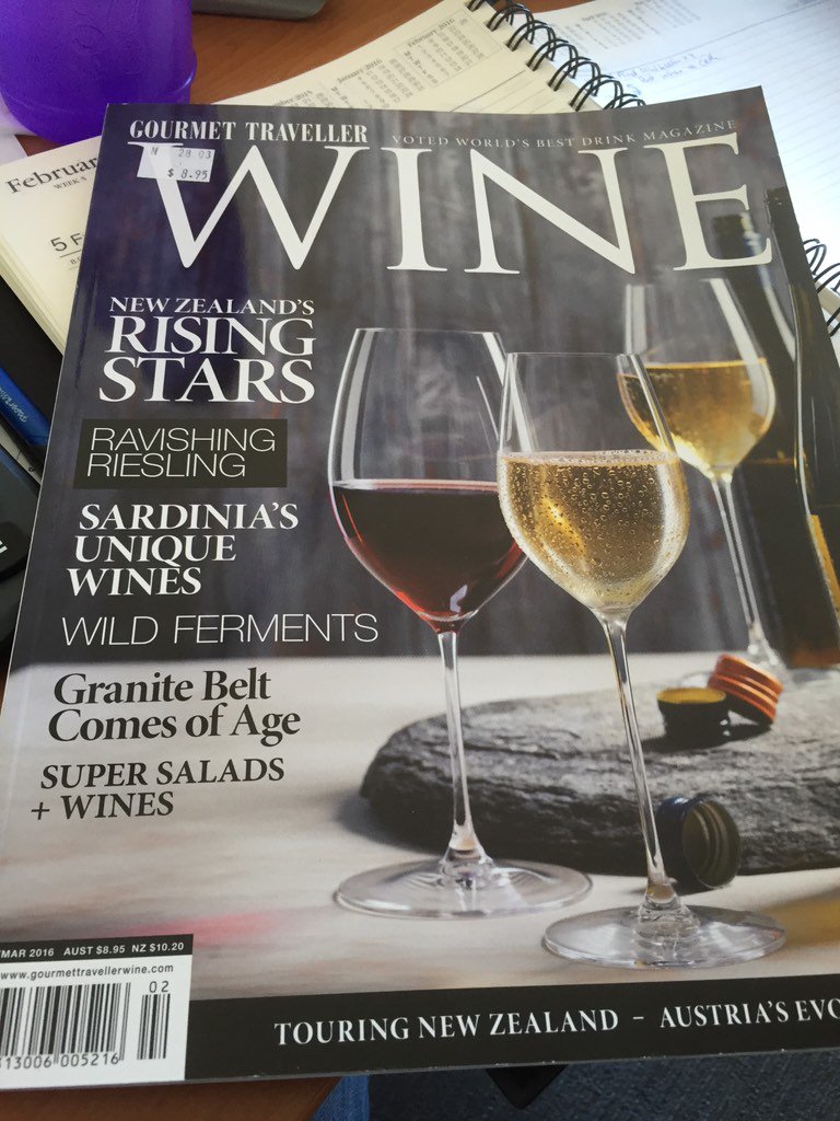 bellarminewines's tweet photo. Bellarmine 2004 and 2015 Riesling Dry reviewed in this edition of Gourmet Traveler Wine Magazine https://t.co/XKvI1oLopQ