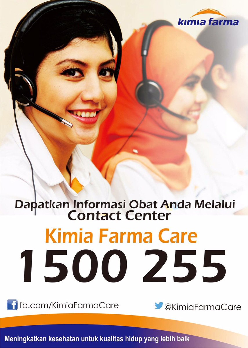 Dapatkan informasi obat anda melalui contact center Kimia Farma Care 1-500-255.