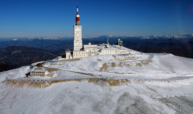 LeTour's tweet image. #TDF2016 in winter: the Mont Ventoux.
Let the Giant of Provence sleep as it will be pitiless in July.