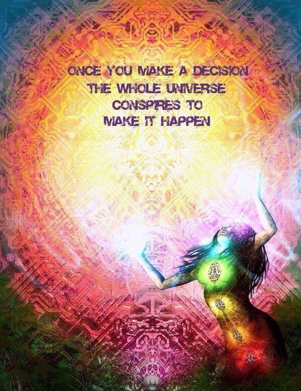 The Universe is conspiring for me in all things. The Universe is supporting me in everything I do. #RhondaByrne