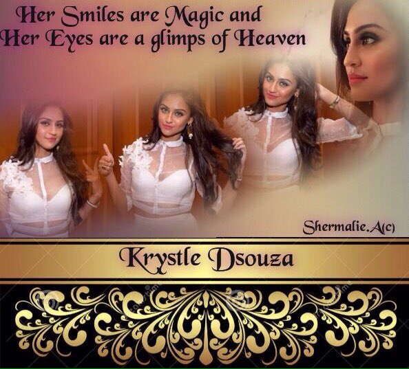 Shermalie's tweet photo. @krystledsouza 💎 The name alone says it all, No one can dull your Sparkle!✨💖✨ #HappyBirthdayKrystleDsouza #24Days2Go https://t.co/9nSSZ8Kcvo