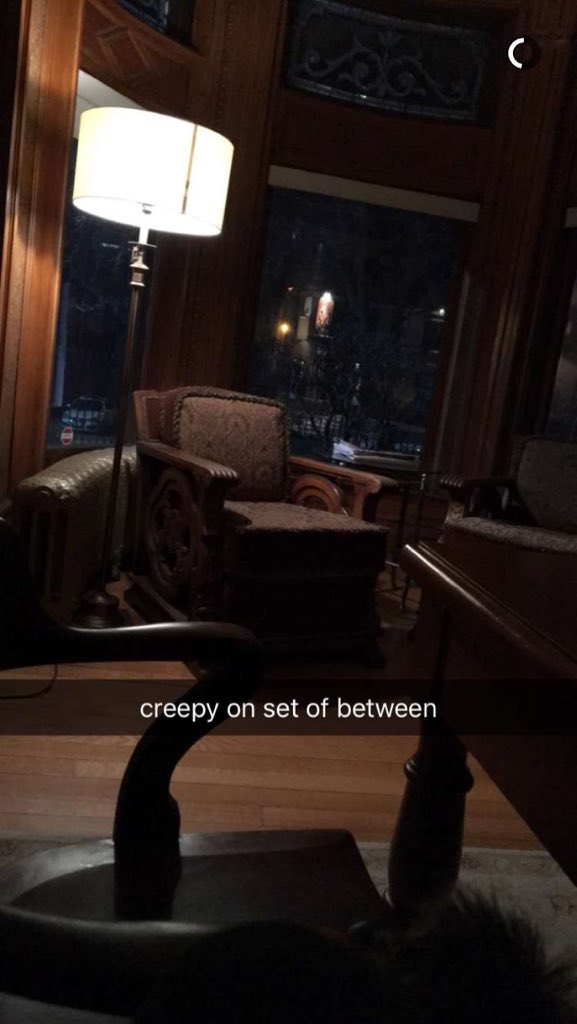 Jennette on set of <a href="/betweenseries/">Between Canada</a> <a href="/jennettemccurdy/">Jennette McCurdy</a>