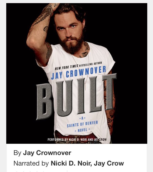 breesygirl45's tweet photo. #Built by @JayCrownover narrated by #JayCrow and #NickiDNoir @audible_com #5stars #bookreview #hotdamn #yesplease https://t.co/yOfKb4VcHo