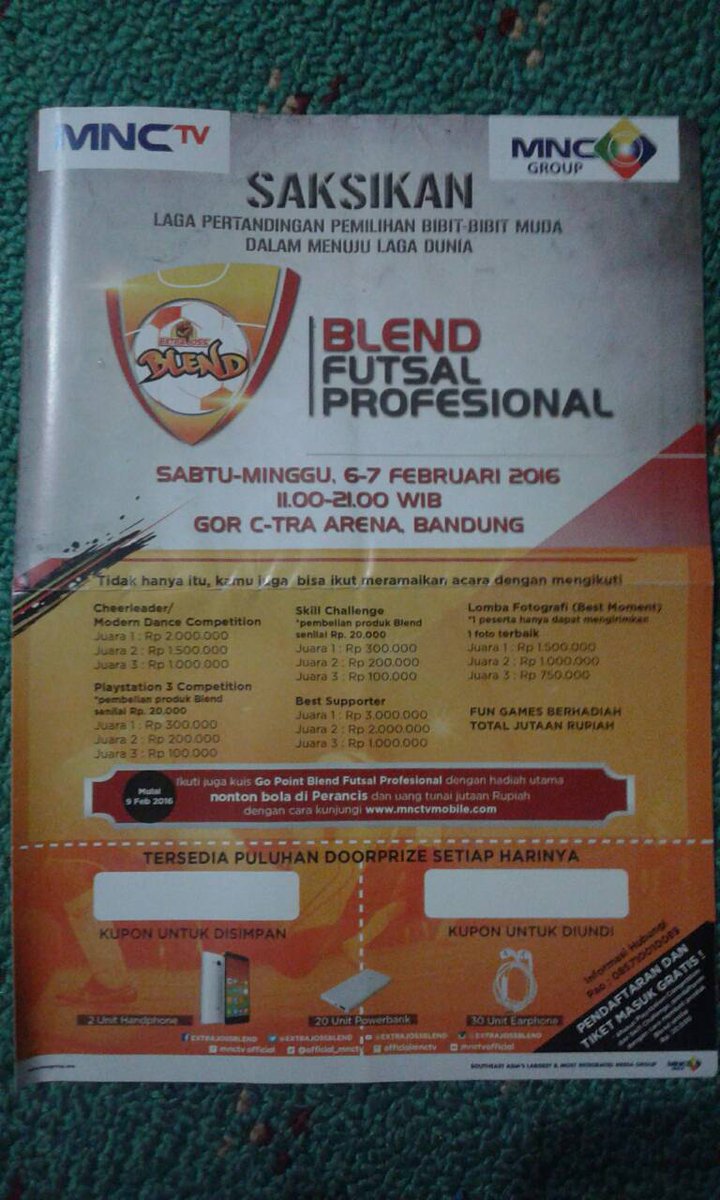 Nih flayer resmi nya. Sok mangga di tingal heula. Dijamin rame laah pokona mah. Ada doorprize juga loh