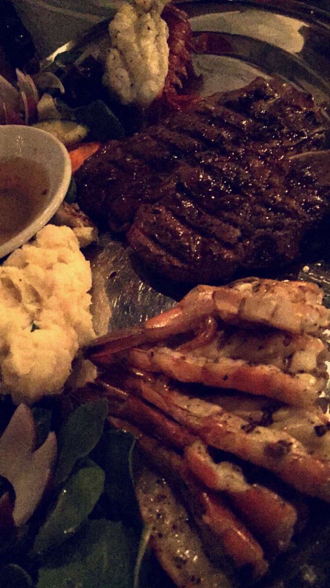 Porter house lobster&amp;shrimp 👌🏻 (@ Roasted Tacos and Bar) swarmapp.com/c/efsQ36KeuwT