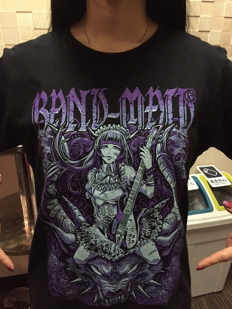 希少◇ 絶版◇海外版BAND-MAID KAgaMIデザイン◇TシャツLサイズ-