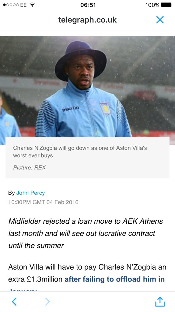 bikesswest's tweet photo. @CharlesNzo how you will be remembered #avfc #mrlifestyle #nopride #lernerout https://t.co/2aJC6Z73Ap