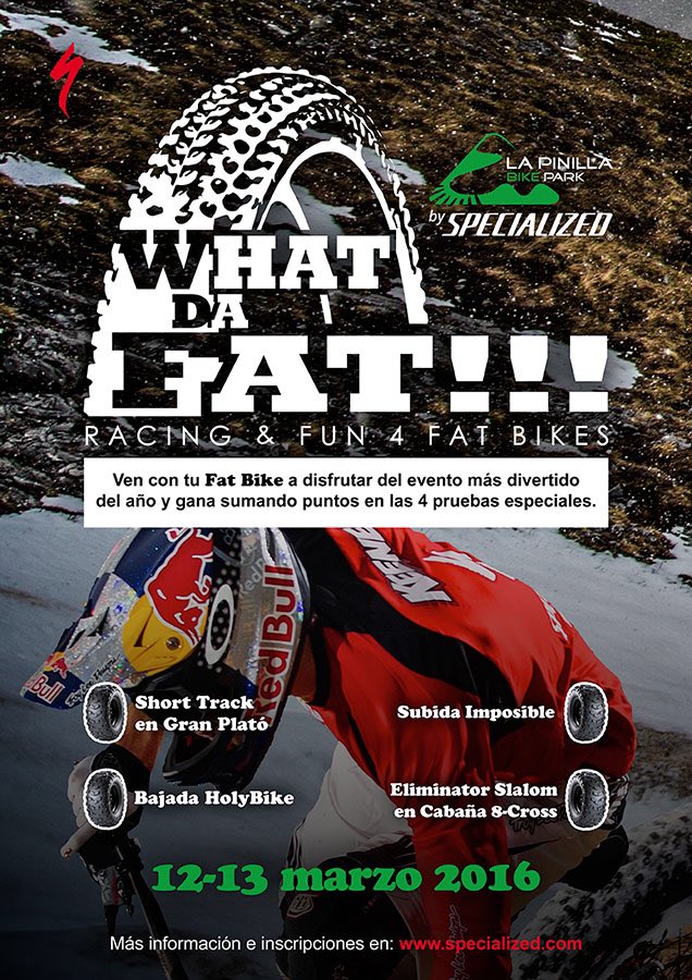 Specialized_ESP's tweet photo. #WhatDaFat!!! "Racing & Fun 4 #FatBikes" 12y13 marzo en @LaPinillaBP 🚲🏔🍩🍩🍩 https://t.co/KmCKAAmuKB https://t.co/puVaL2YlEI