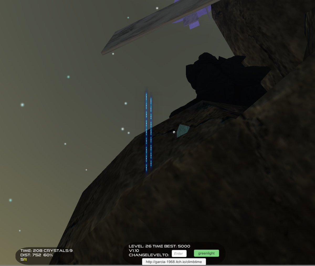 crystal hunt, a/v proximity cues garcia-1968.itch.io/climbtime v1.10 #indiedev #gamedev #unity3d #screenshotsaturday