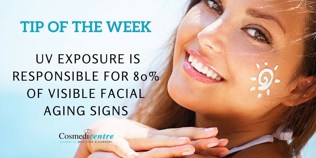 Cosmedicentre's tweet photo. UV exposure is responsible for 80% of visible facial aging signs. Want to learn more tips? https://t.co/UntmivjPG3 https://t.co/TlBUvFZ8LT