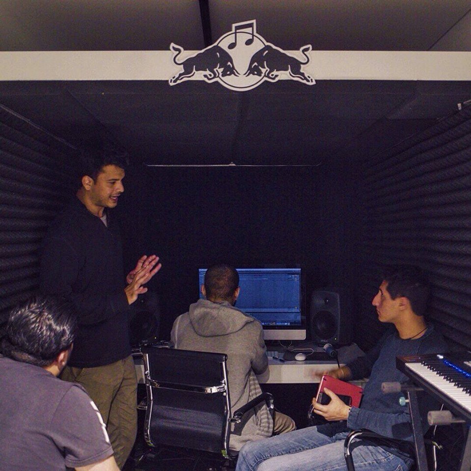 "Studio time with Big City Harmonics at the #RBMAUAE &amp; a great lecture by Matias Aguayo. Full education." - <a href="/dashrhl/">_RHL // Rahul G</a>