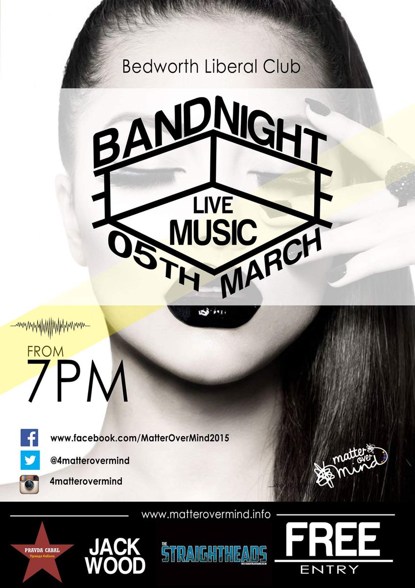 4matterovermind's tweet image. @KasbahCoventry We're hosting a charity band night for @MindCharity In Bedworth. Could we please get a RT?