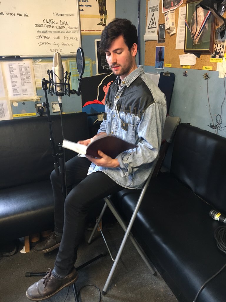 emilyjwaters's tweet photo. our wonderful Stone ready to record his voice overs @GMTGCityAngels https://t.co/FrELRE12h7