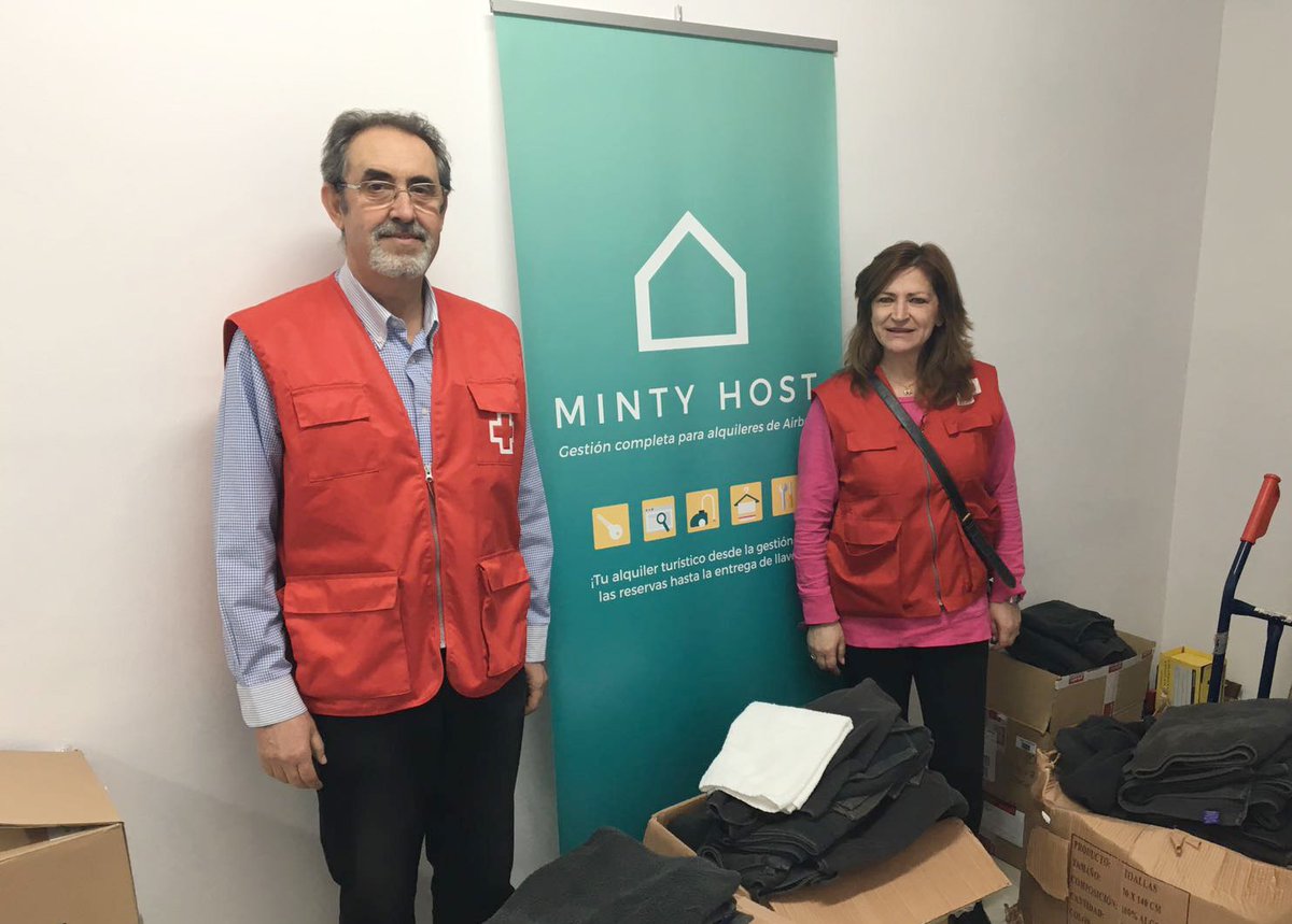 mintyhost's tweet photo. En #MintyHost hemos decidido aportar nuestro granito de arena donando toallas y ropa de cama a la Cruz Roja. https://t.co/xRwsLcKggh