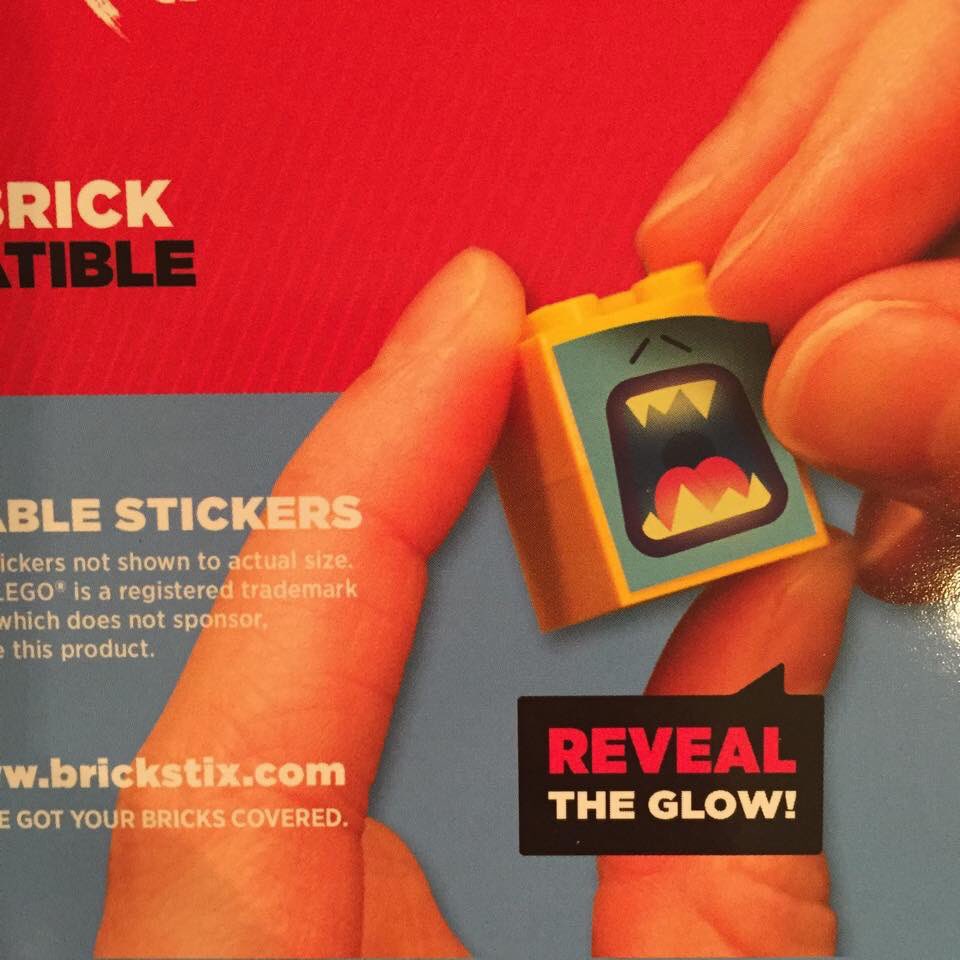 BrickStix's tweet photo. It's GLOWing to be awesome! Come check out our #new #reusablestickers for #Lego bricks at #TFNY! Booth 6033. https://t.co/rBjxb3jLjr