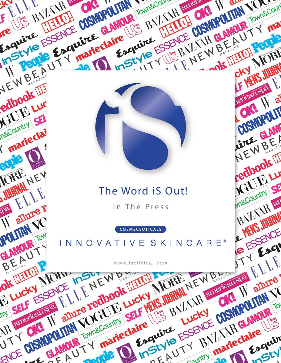 NoviSkin's tweet image. The Word is Out! @NoviSkin you can Purchase your IS Clinical range.