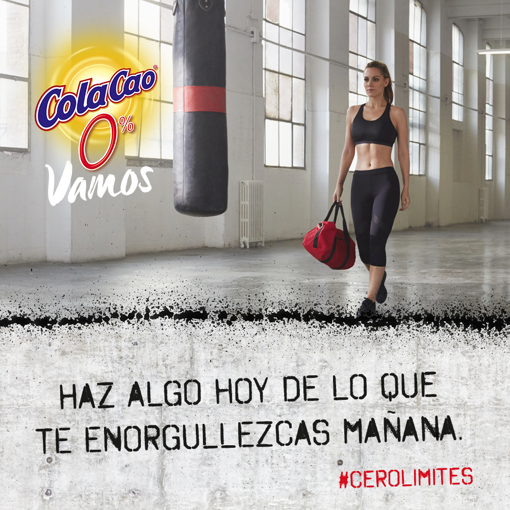 colacao's tweet photo. ¿Te gustó el nuevo spot de #ColaCaoCero? Si eres como @Edurnity y no te rindes, también eres #CeroLimites. #Vamos https://t.co/6UQN981NI8