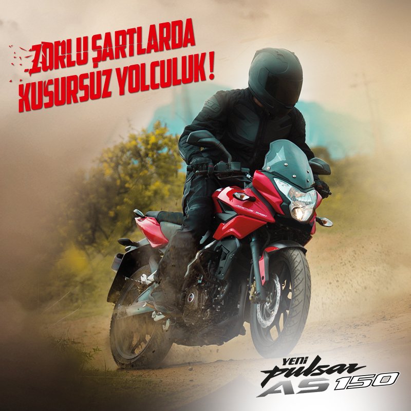 bajajturkiye's tweet image. Zorlu şartlarda kusursuz yolculuk.

#PulsarAS150