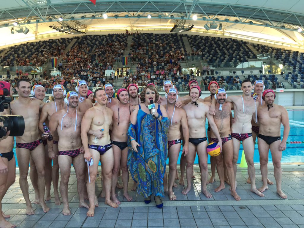 teammelbourne's tweet photo. It's full time for the grudge match! Brilliant work @MelbourneSurge &amp; @sydneystingers @VICWaterPolo #NWPLPrideCup https://t.co/A5N5MqEXnE