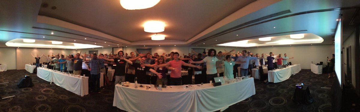 the_thagomizer's tweet image. Happy Friday @tenderlove from @rubyfuza. #FridayHug ❤️❤️❤️