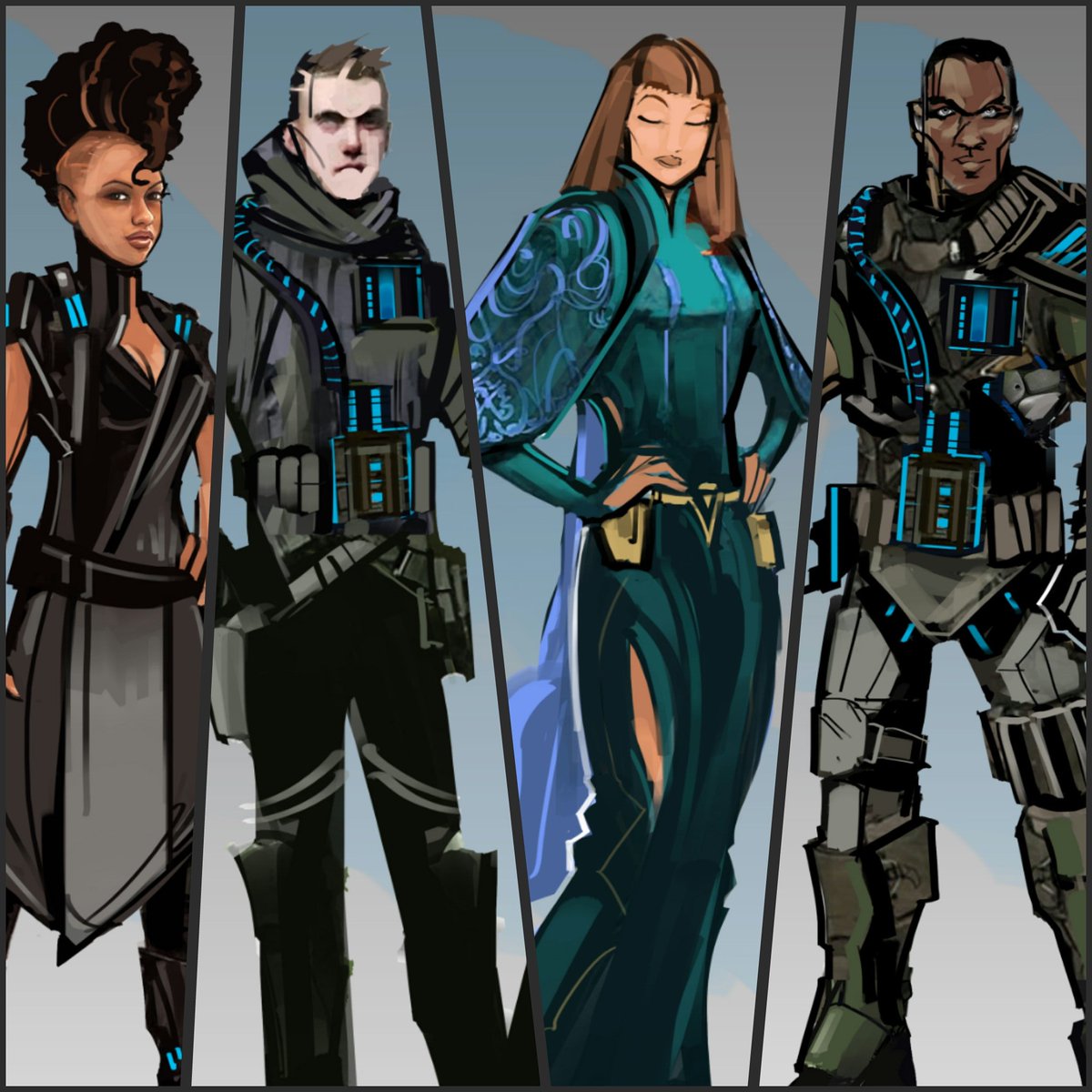 TimeLostComics's tweet image. Character designs by @venamisart for @TimeLostComics!