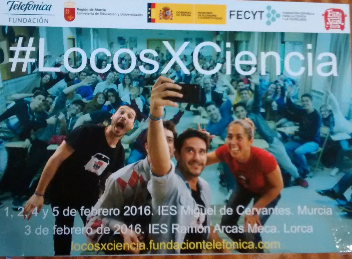 Ya estamos preparados para #locosxciencia en #Murcia. 3,2,1...comienza!/<a href="/_BigVan/">Ivan Real</a>