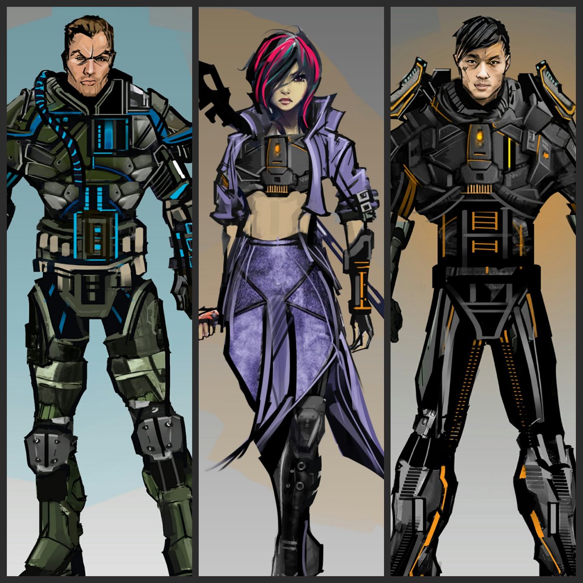 TimeLostComics's tweet image. Character designs by @venamisart for @TimeLostComics!
