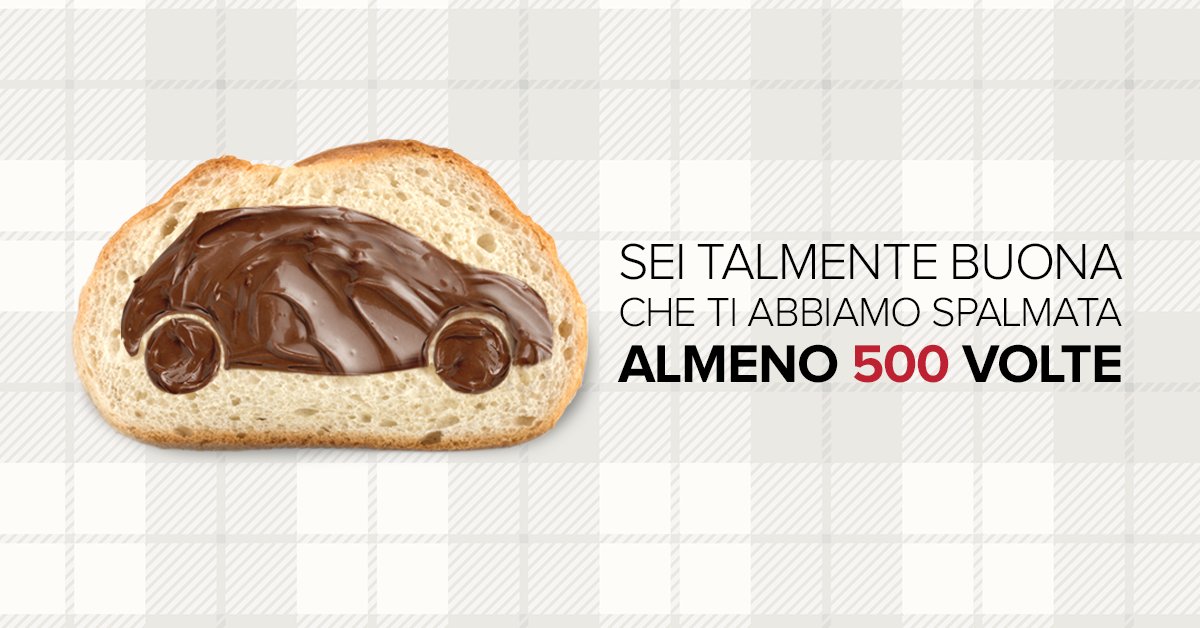 Fiat_IT's tweet image. .@Nutella_Italia oggi è la tua giornata, che ne dici di fare un giro insieme a noi? #WorldNutellaDay