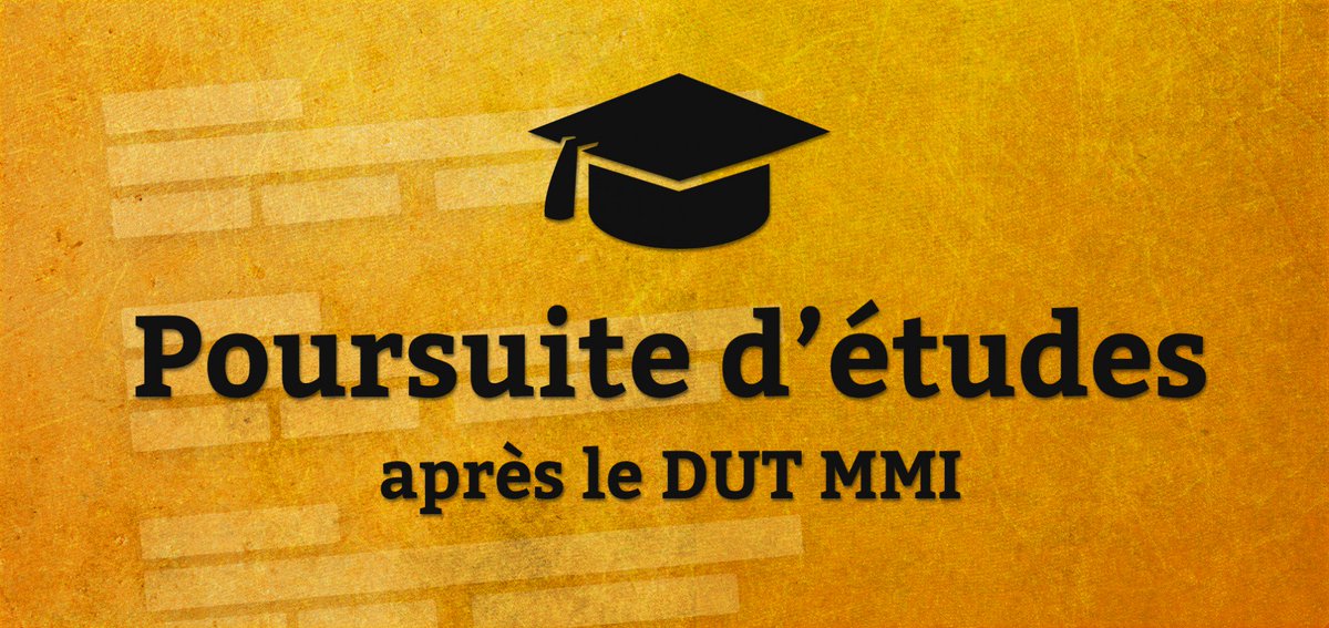 DUT_MMi's tweet photo. Que faire après un DUT MMI ? Retrouvez + de 250 formations référencées par le @blogdummi ! https://t.co/DBbDsUlbQy https://t.co/f1N2543D0o