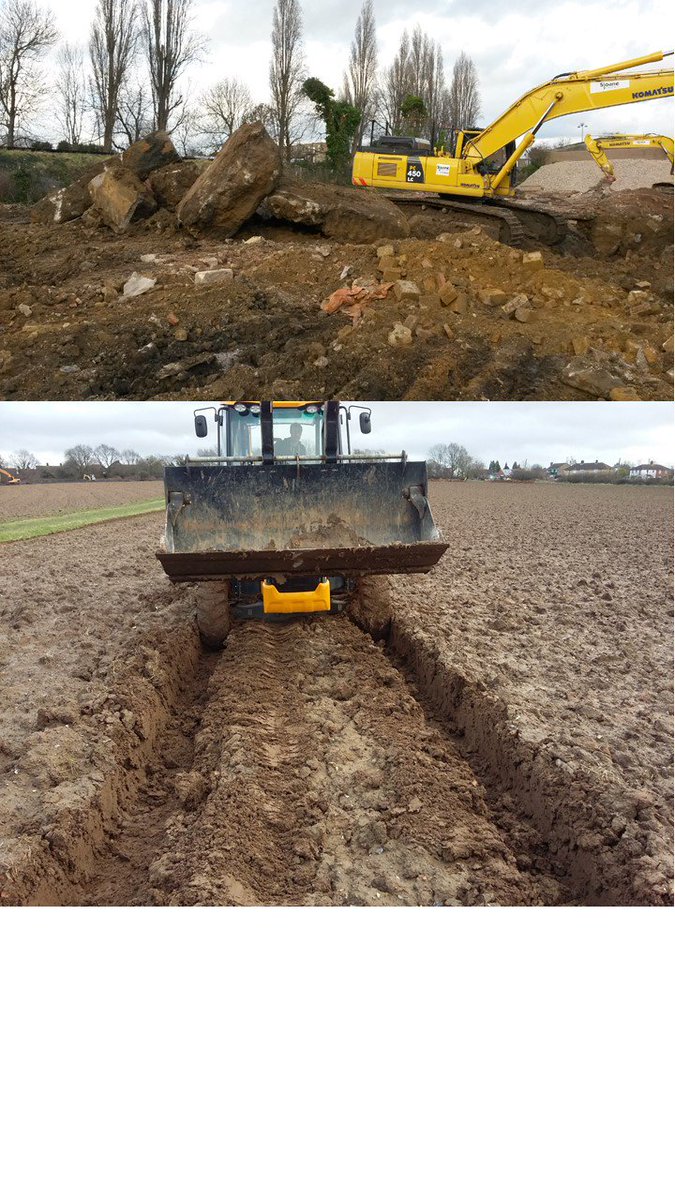 LeapEnv's tweet photo. Thursday #diggerfun or Field vs Concrete Jungle complete with enormous footings #excavation #jcb #construction https://t.co/1RWvZXYpXT