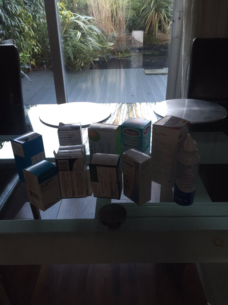 StuartSwitzer's tweet photo. Man Flu strikes fear into men Remedy was whiskey and sympathy, now it's the contents of a pharmacy @140..progress ? https://t.co/3QsNw4lLOx