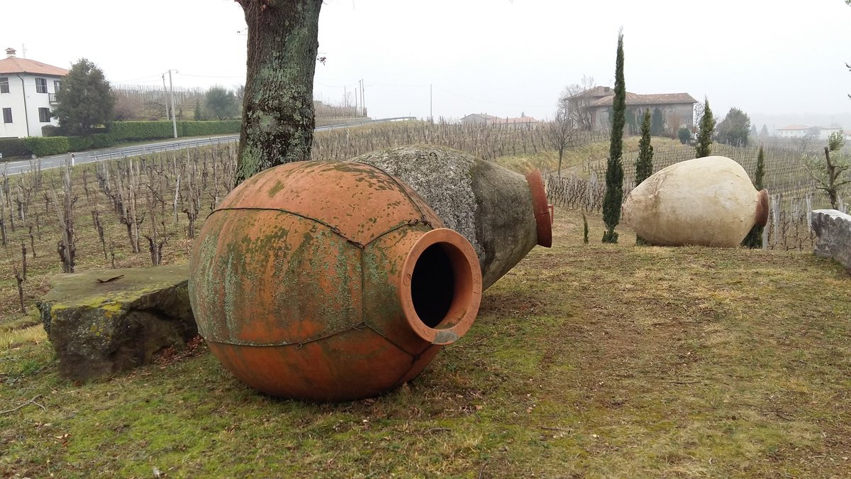 alpompiere's tweet photo. A visit to @JoskoGravner is a must do. Amphorae, genuine #wine, respect for #nature and it's balance. https://t.co/mzFMBiii6W