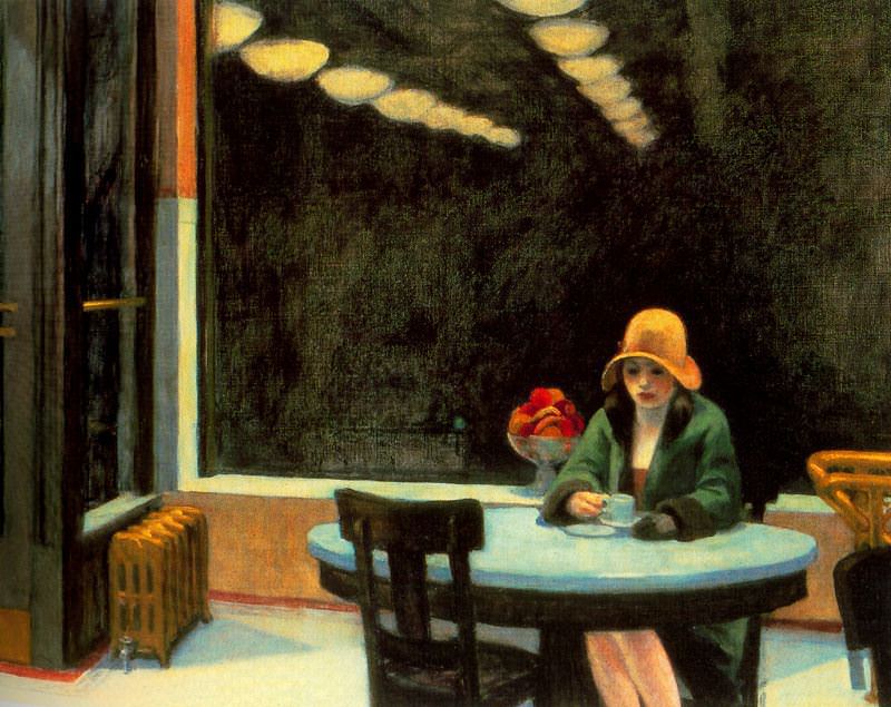 carl_kohler's tweet photo. Automat by Edward Hopper https://t.co/J4ZUb4Ho3z @googleexpertuk #Hopper #art https://t.co/Do9dYALG8x