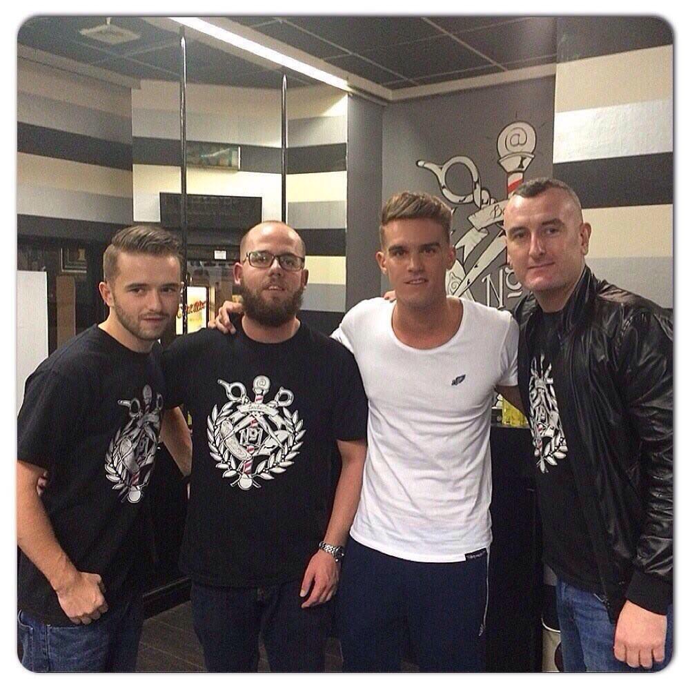 Flashback Friday with <a href="/mtvgeordieshore/">Geordie Shore</a> star <a href="/GazGShore/">GAZ</a> wearing our popular white logo tee. Dirtyangels.co.uk