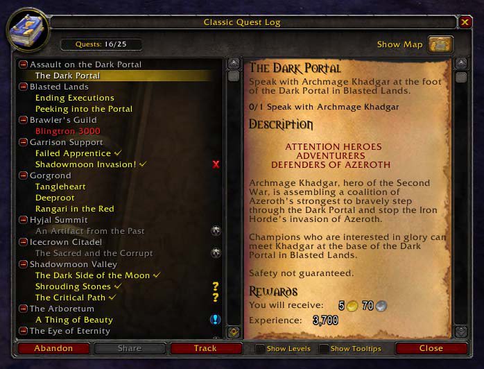 wow assault on the dark portal wow assault on the dark portal