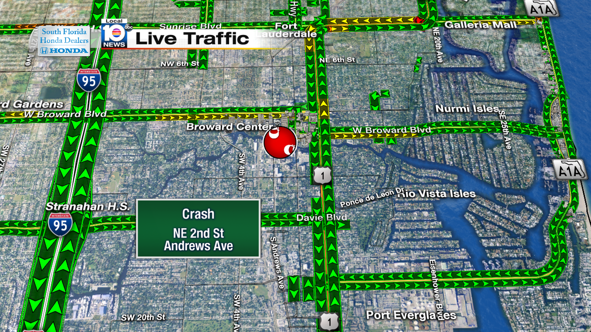 Crash on  NE 2nd St & Andrews Ave #TRAFFIC #MIAMI https://t.co/OiyRcpIc4Z