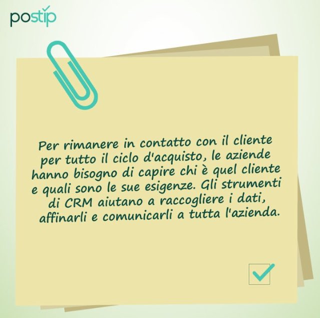 Stip_Social's tweet photo. #poSTIP #CRM #aziende - Cosa dovete ricordare: https://t.co/UWGiRupmYS