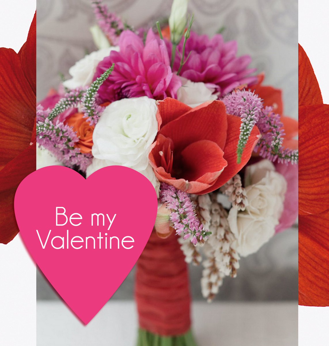 Vier de liefde met #Amaryllis! Zeg ‘Ik hou van jou’ met een boeket betoverende Amaryllissen op 14 februari!