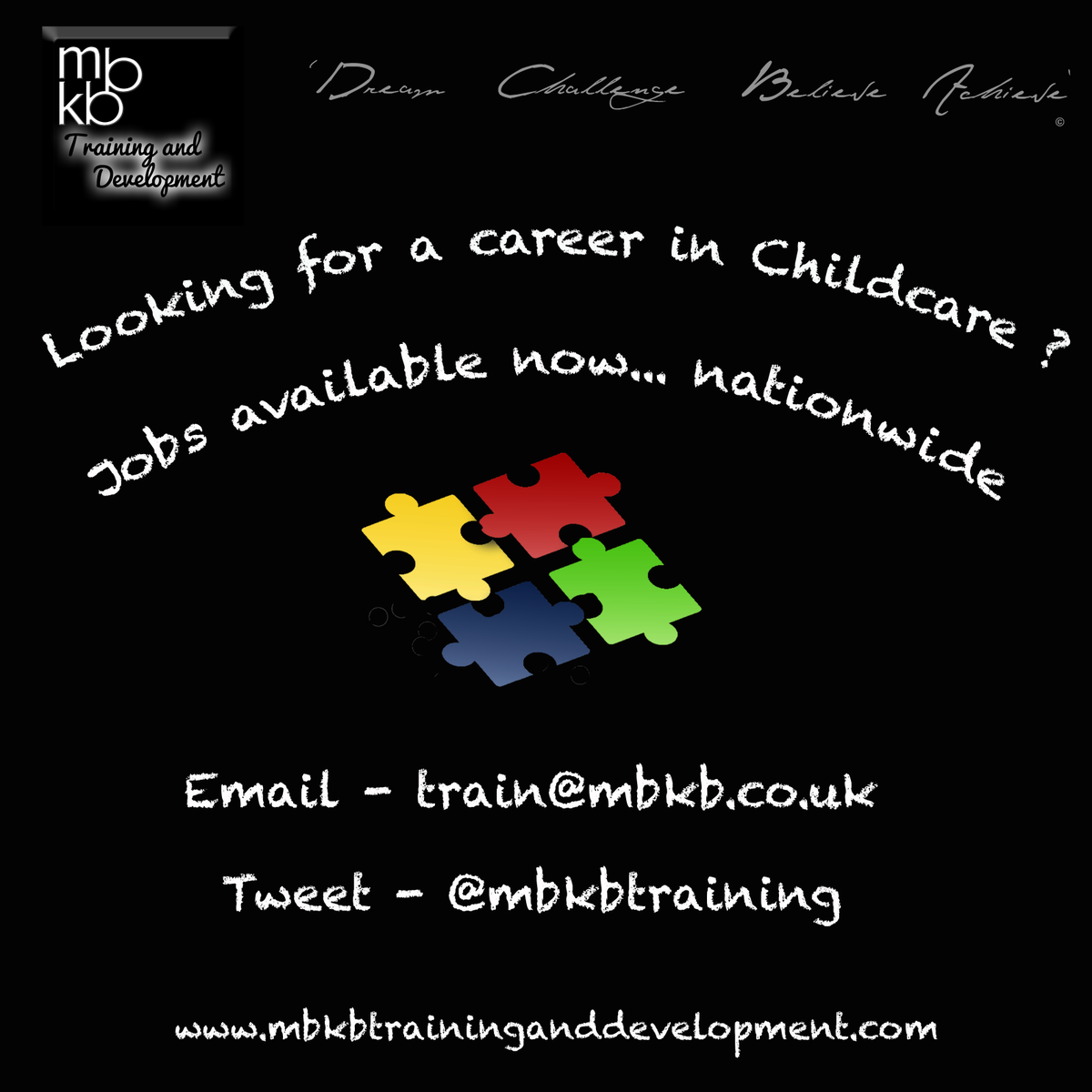 mbkbtraining's tweet photo. Looking to start a career in #chilcare ... #vacancies available now #tweet or email https://t.co/kQUhHj42yp